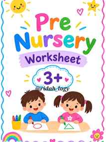 Learning made fun! ✨
I prepared this PRE-NURSERY WORKSHEET