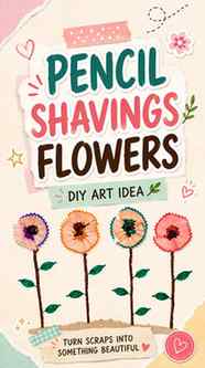 Let's create childhood memories by Turning pencil shavings i
