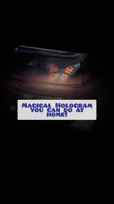 MONTESSORI MAGIC✨️ AT HOME-  HOLOGRAM
.
I made this DIY Holo