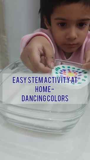 STEM ACTIVITY: DANCING COLORS
This simple activity need only