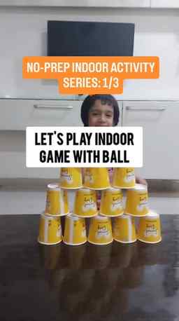 NO-PREP INDOOR ACTIVITY 🤹‍♀️ SERIES: 1/3
.
 If you have a t