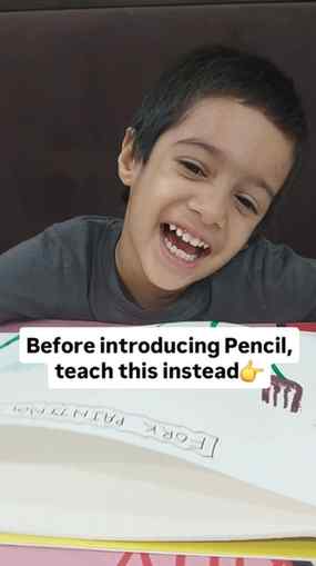 Mommies, before introducing/giving pencil✏️ to your kid/todd