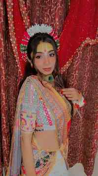 Radha Rani Look 🦚 Janmashtami Special 🪷 

#trendingreels #