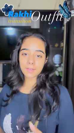 Rakhi outfit transition β€οΈβ¨
