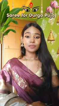 Comment down for Link 🖇️ Durga Puja Saree recommendation [P