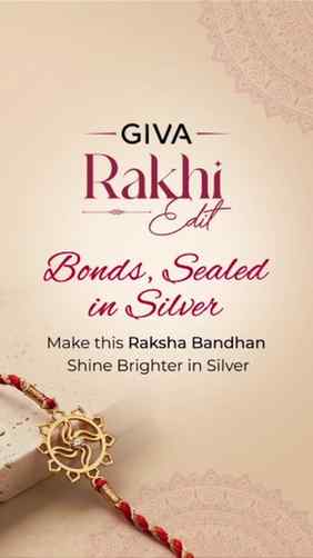 "Celebrate the family you chose with a GIVA's Silver Rakhi t