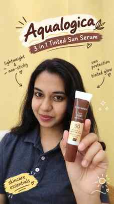 || Aqualogica 3-in-1 Tinted Sun Serum ||
Sunscreen, but wit