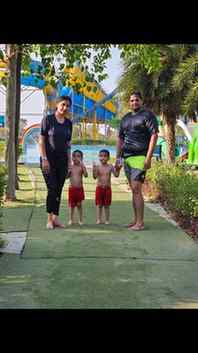 Waterpark with family