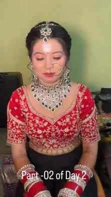 Part -02 of 2 day a freelancing makeup and hairartist in jim