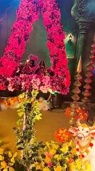 A glimpse of Krishna Janmashtami celebrations at ISKCON 🦚💙