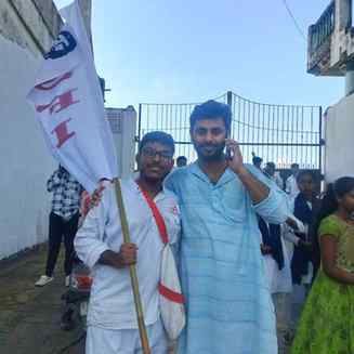 With the inspirative comrade of my life.