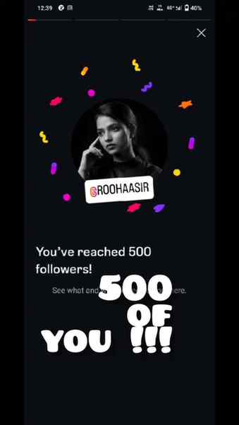 500 followers = 500 reasons to stay honest 💯
500 followers.