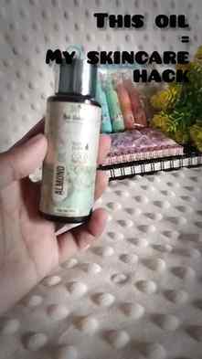 Using @nathabit.in cold pressed almond oil for more than a y