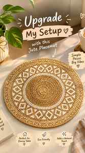 Tiny upgrade, BIG difference! 🤎✨
This jute placemat instant