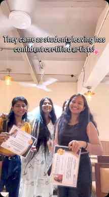 They came as students, leaving as confident certified artist