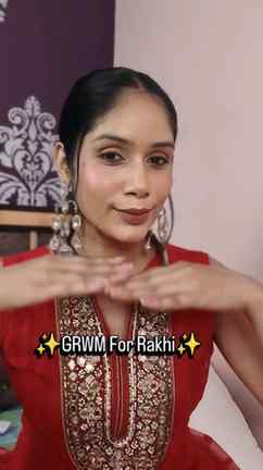 Rakhi glam, step by step ✨🌸

Created this soft festive look