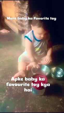 Apke baby ka favourite toy kya hai 😂 #viralreeĺs #motherhoo