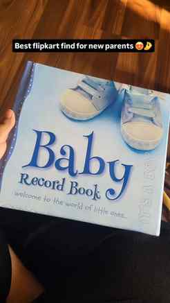 I found the truly amazing baby record book in @flipkart and 