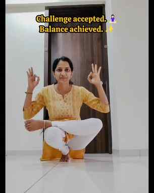 Every pose starts with practice, patience, and consistency. 