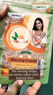 Collaboration with the @ourherb.in Herbal Body Waxing Powder