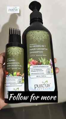Hair fall bothering you? 🥲✨
So, try this hair-care duo — Pu
