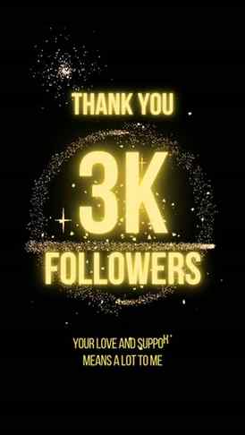 Finally… 3K+ family! 🥹❤️✨

Thank you so much for every foll