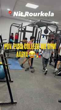 POV: College life mein padhai ke saath gym bhi mandatory hai
