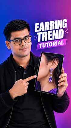 🚨 VIRAL EARRING TREND 🤯🔥
What if AI could turn a simple