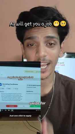 #ad Imagine applying to jobs like Tinder swipe 😭

Right swi
