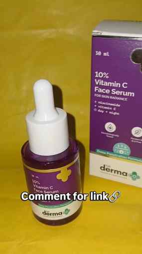 ✨ Giving my skin a daily glow boost with The Derma Co. 10% V