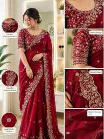 Gorgeous Maroon Saree ✨ | Myntra Find | COMMENT 🔗
Okay, t