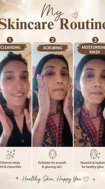 My Simple Skincare Routine for Naturally Glowing Skin ✨🌿#si