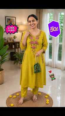 ✨ Festive look under ₹600! 💛
Agar aap bhi budget mein class