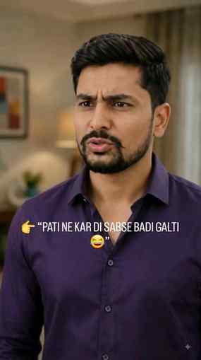 👉 “PATI NE KAR DI SABSE BADI GALTI 😂”
“Pati ko ‘Nahi’ ka a