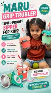 💧 Kids ke liye Cute + Safe Drinking Partner! 💕
✨ MARU Stai