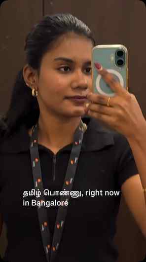 It’s me❤️
Corporate life, living in Bangalore, Tamil ponnu,