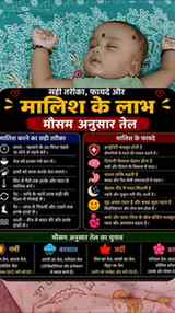 बच्चे की मालिश का सही तरीका, फायदे और मौसम अनुसार कौन सा तेल