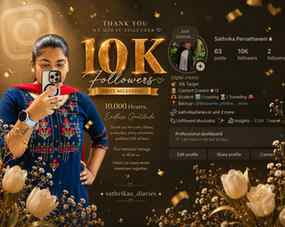 0 → 10,000 hearts. ❤️
Every follow, every like, every share,