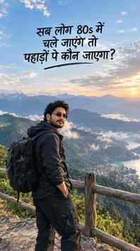 सब लोग 80s में चले जाएंगे तो पहाड़ों पर कौन जाएगा??

#pahad 