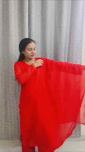 Meesho se liya ye beautiful red suit! Budget-friendly aur su