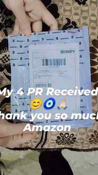 My 4 PR Received for amazon thanku so much 🙏🏻😊🧿