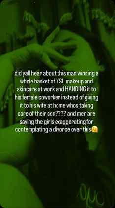 give that man the D.DIVORCE!
-
#relationships #yslbeauty #hu