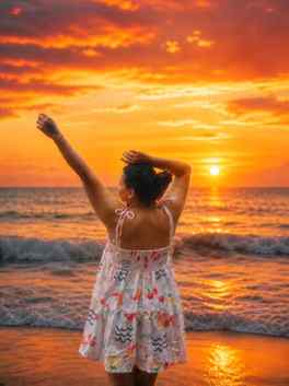 “Standing in the ocean after everything my body and heart we
