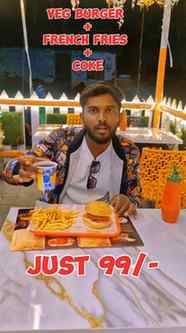 Vera level cafe in kelamangalam...

Combo:1:veg burger+frenc