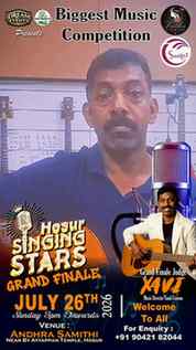 🎤 HOSUR SINGING STARS – GRAND FINAL 🎶
The stage is set, t