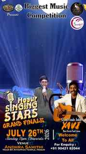 🎤 HOSUR SINGING STARS – GRAND FINAL 🎶
The stage is set, t