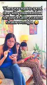 When all you wanted to do was spend time with
your mom....bu