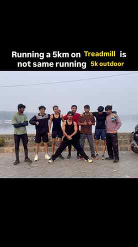 5km is easy when you run outside (considering you have frnds