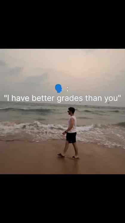 “They flex grades… I flex memories 🌊✨
Different paths, same