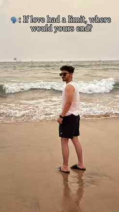 Standing where the waves end... wondering where love does❤️‍